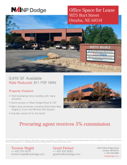 Office Space for Lease Procuring agent receives 5