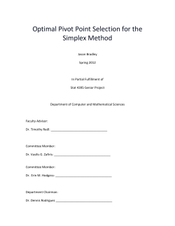 Optimal Pivot Point Selection for the Simplex Method