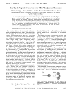 Observing the Progressive Decoherence of the Meter in a Quantum