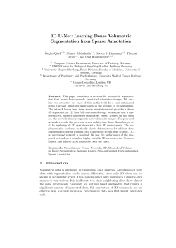 3D U-Net: Learning Dense Volumetric Segmentation from Sparse