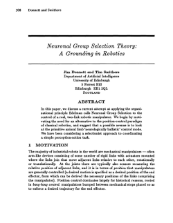Neuronal Group Selection Theory: A Grounding in Robotics