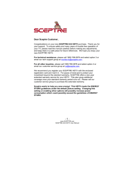 Manual - Sceptre
