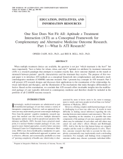 Aptitude x Treatment Interaction (ATI)