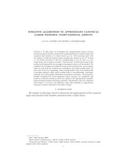 Iterative algorithms to approximate canonical Gabor windows