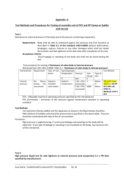 1 Appendix -A Test Methods and Procedures for Testing of