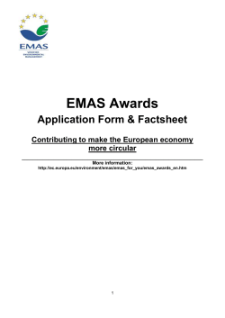 EMAS Awards Procedure (Draft 3)