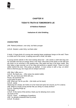 chapter vi today`s truth is tomorrow`s lie