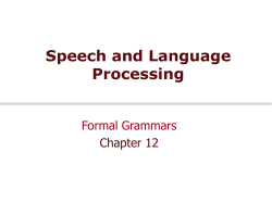 Speech and Language Processing