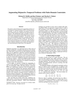 Augmenting Disjunctive Temporal Problems with Finite