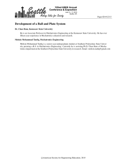 Development of a Ball and Plate System