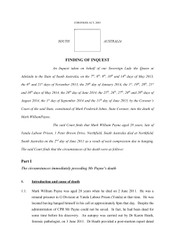 Part II - Courts Administration Authority