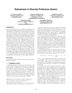 Robustness in Discrete Preference Games