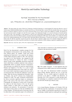 Hawk-Eye and Goalline Technology