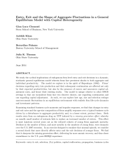 Entry, Exit and the Shape of Aggregate Fluctuations