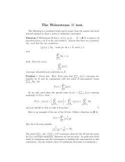 The Weierstrass M test.