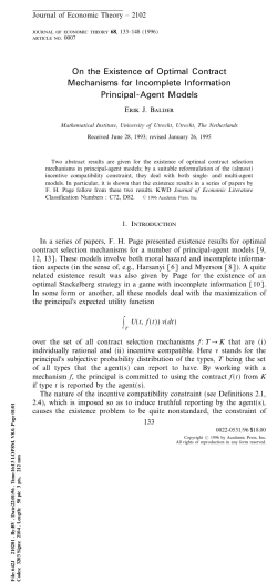 On the Existence of Optimal Contract Mechanisms