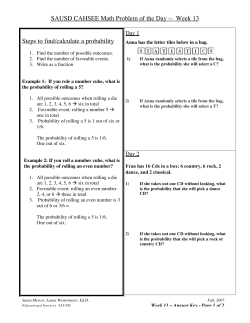 SAUSD CAHSEE Math Problem of the Day -