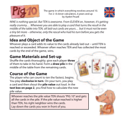 Idea and Object of the Game Game Materials and Set