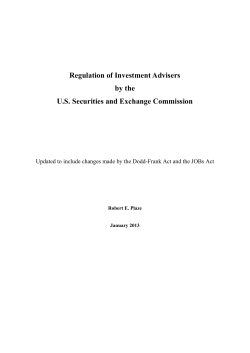 Regulation of Investment Advisers