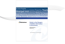 Guide to the Dangers of Hidden Information in