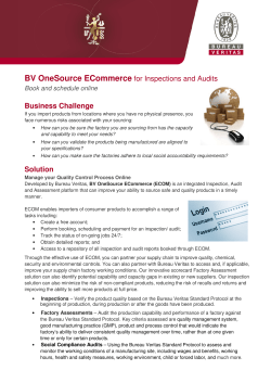 BV OneSource ECommerce for Inspections and