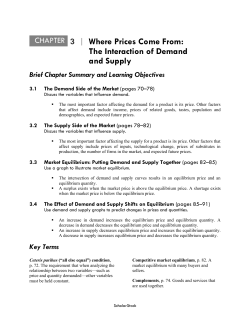 3.4 The Effect of Demand and Supply Shifts on
