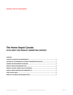 product file format and required assets
