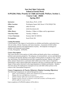Policy Practice in Child and Family Welfare