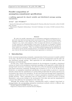 Parallel composition of assumption