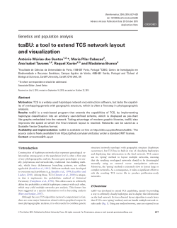 tcsBU: a tool to extend TCS network layout and