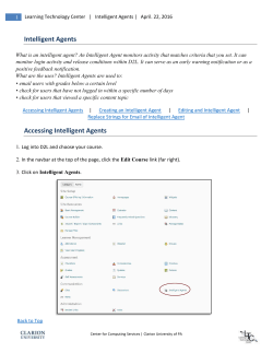 Intelligent Agents Accessing Intelligent Agents