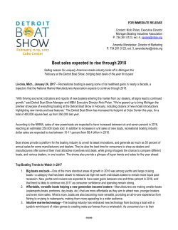 Boat sales expected to rise through 2018