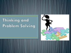 Thinking and Problem Solving