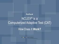 Outcome Measurement and the NCLEX&reg; Examination