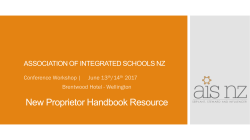 Christian Schools* Network * Board and Proprietor Training Event