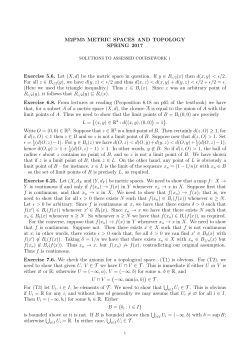 first Assessed Coursework