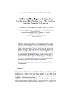 Children with Motor Impairments Play a Kinect Learning Game
