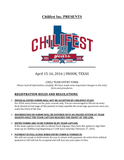 Chilifest Inc