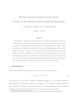 Piecewise smooth dynamical systems theory: the case of the
