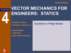 STATICS Seventh Edition Ferdinand P. Beer E. Russell Johnston, Jr