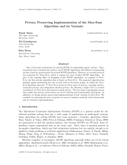 Privacy Preserving Implementation of the Max