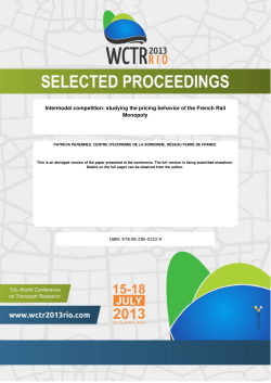 Intermodal competition: studying the pricing behavior of the