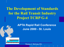 tcrp g-4a rail standards