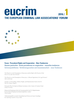 eucrim 1/2016