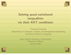 Solving quasi-variational inequalities via their KKT conditions