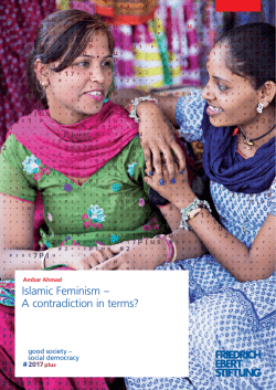 Islamic Feminism &ndash; A contradiction in terms?