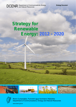 strategy for renewable energy 2012 &ndash; 2020