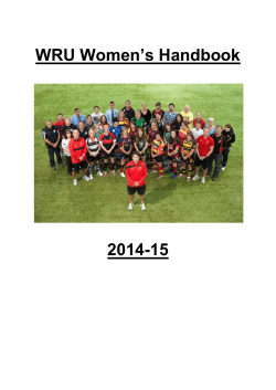 WRU Senior Women*s Rugby Handbook