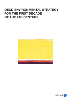 OECD Environmental Strategy for the First Decade of
