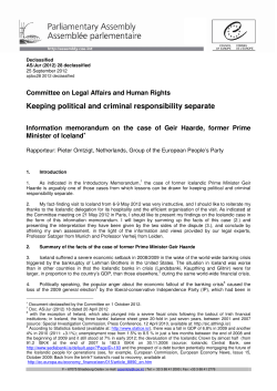 Keeping political and criminal responsibility separate